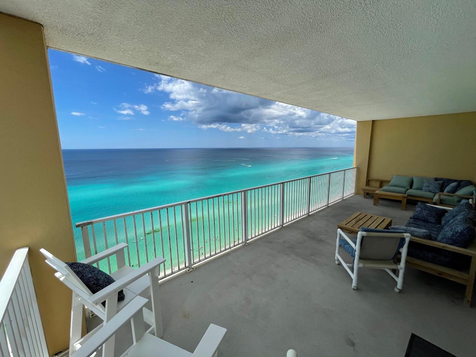 Tropic Winds 1701 Premium Corner Unit With 2 Parkings! Free Beach Chairs Service! Panama City Beach Eksteriør billede